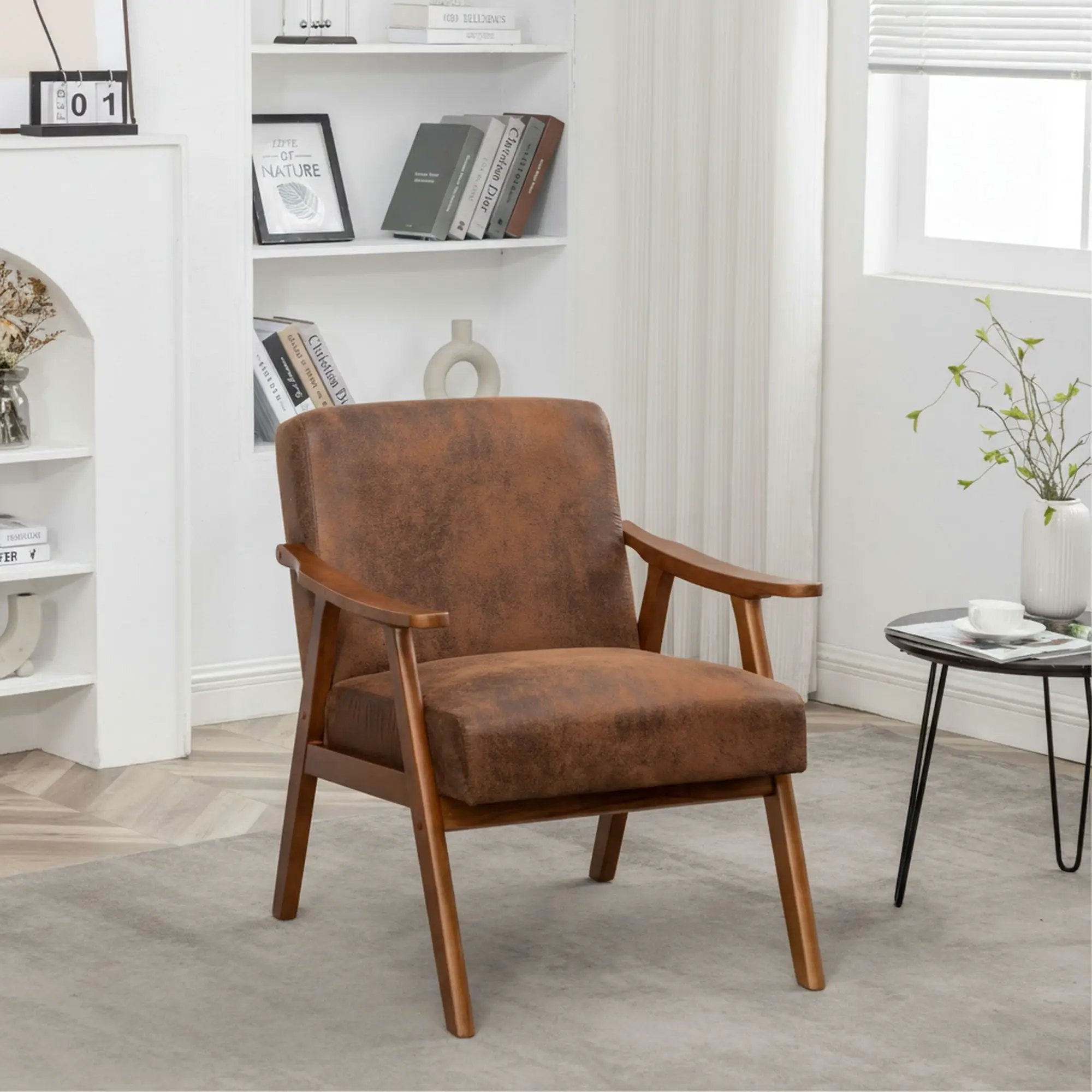 Accent Chair, Classic Mid Century Modern For Extra Seating by HouseOfZazla