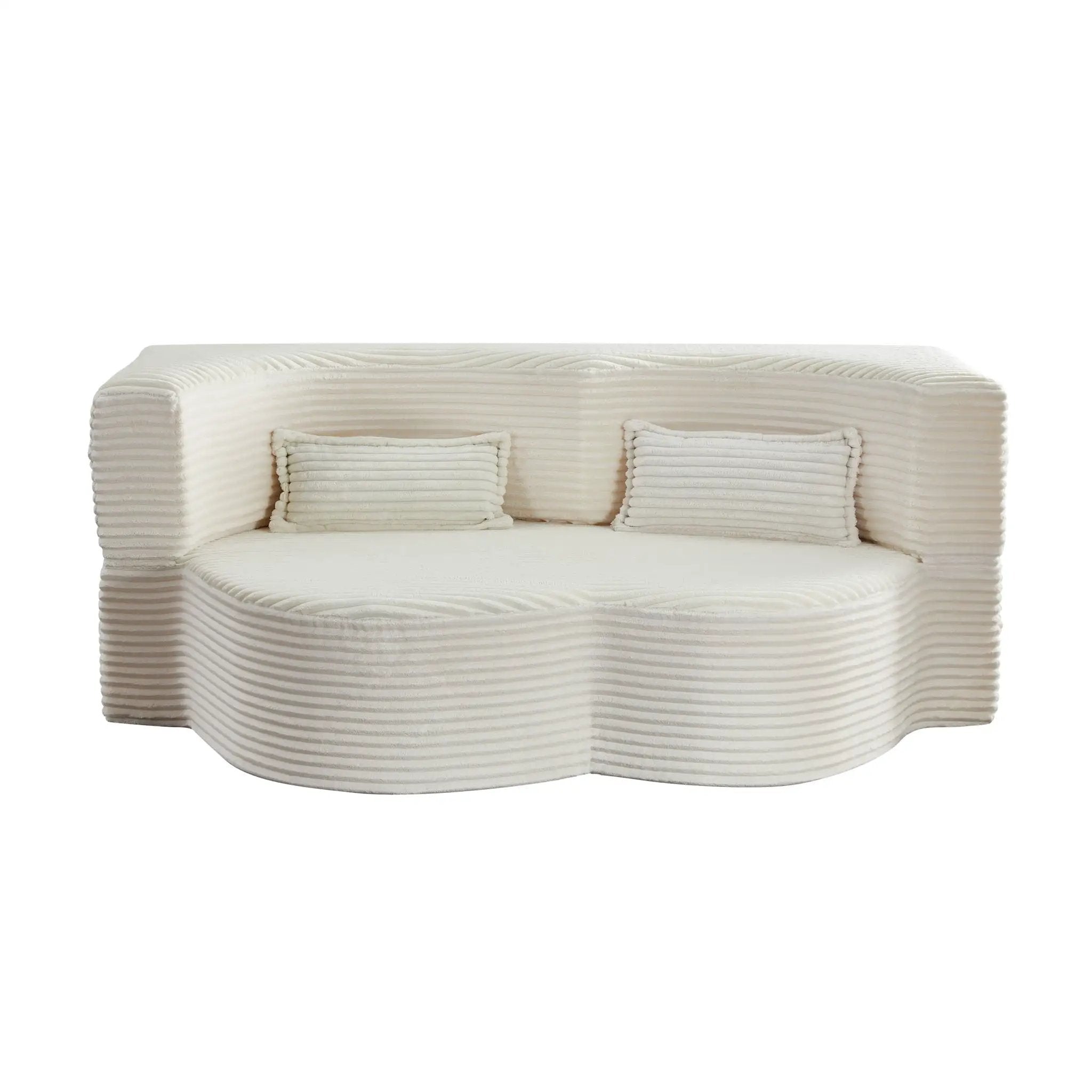 Floor Convertible Sleeper Sofa Bed With 2 Pillows by HouseOfZazla