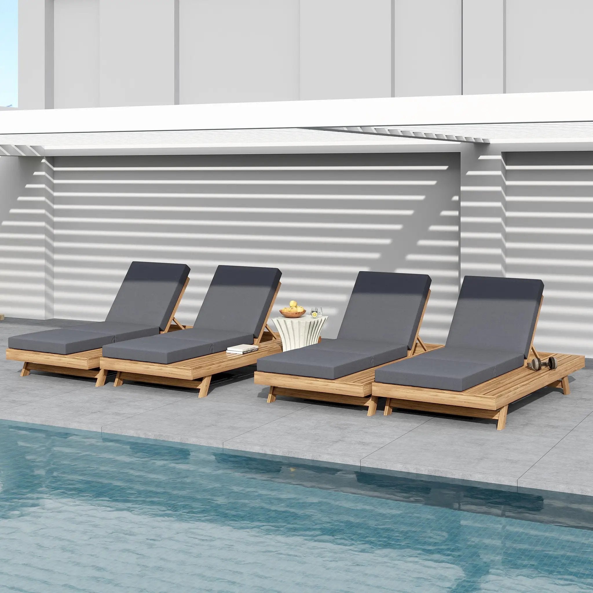 Lounge Chaise Set with Space Available on One Side by HouseOfZazla