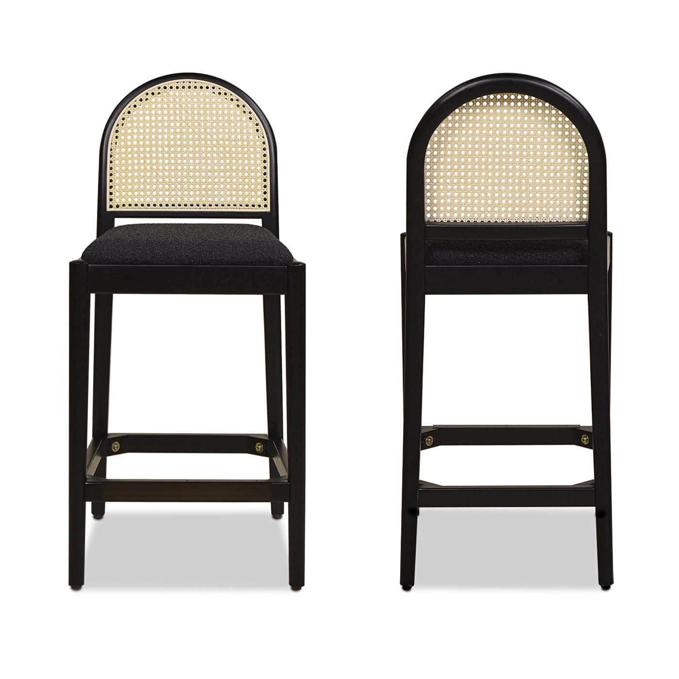 Panama - Curved Back Cane Counter Stool (Set of 2) by HouseOfZazla