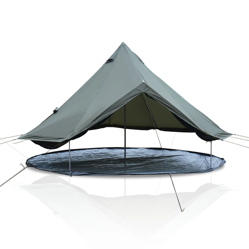 4 Season Bell Tent 13.1FT, Green Waterproof Glamping Yurt Tent by HouseOfZazla