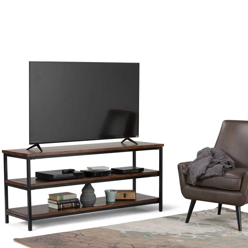 Skyler - TV Media Stand - Dark Cognac Brown by HouseOfZazla