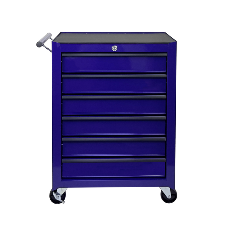 Rolling Metal Tool Chest with 6 Drawers, 20" Cabinet - Purple by HouseOfZazla