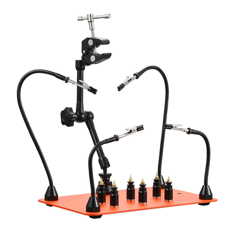 Magnetic Helping Hands Soldering Station Hot Air Gun Holder 6 PCB Holders by HouseOfZazla