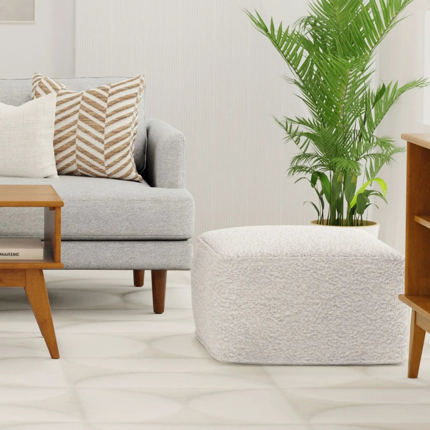 Chantal - Square Pouf by HouseOfZazla