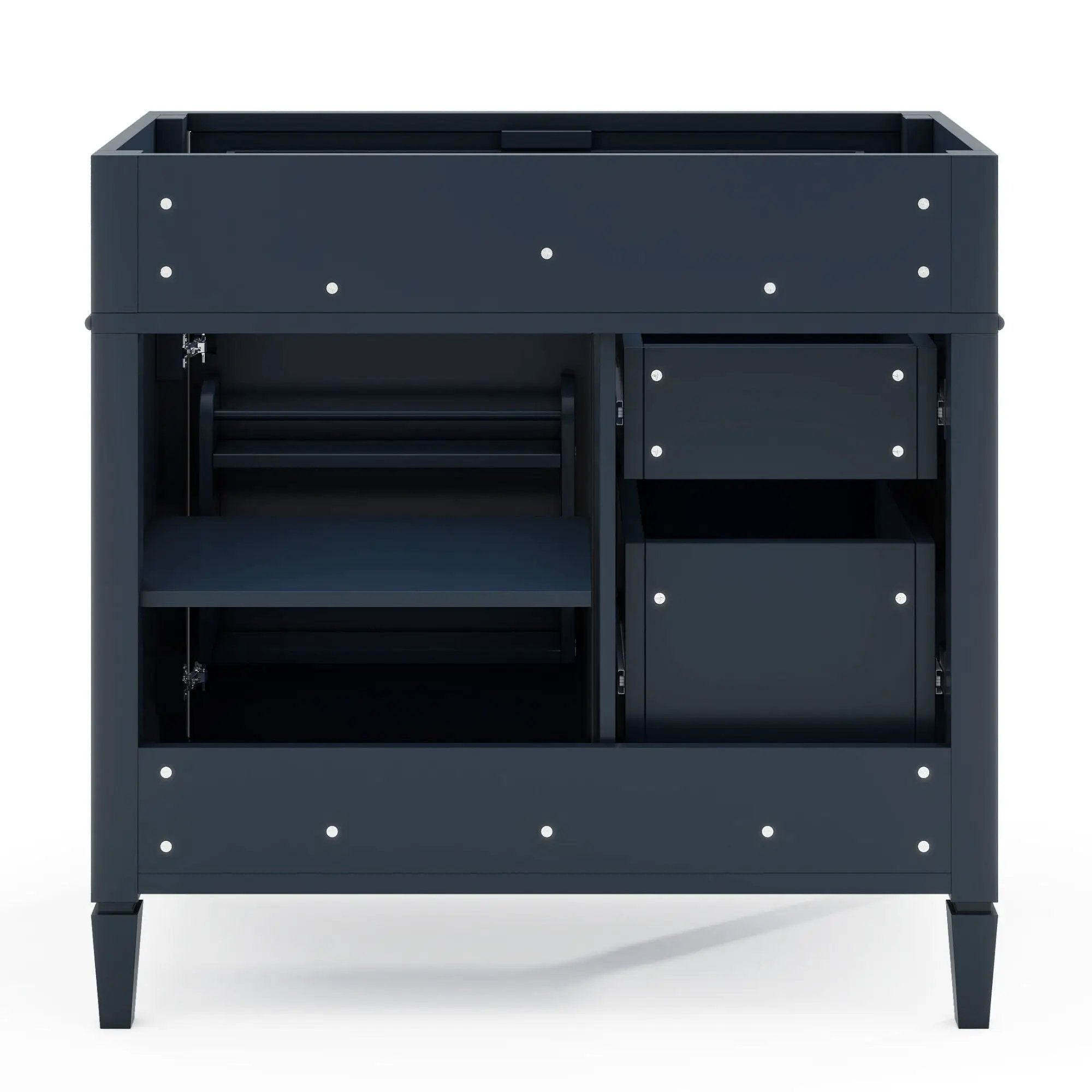 Bathroom Vanity With 2 Drawers And Tip-Out Drawer, Storage Cabinet by Unique Piece Furniture