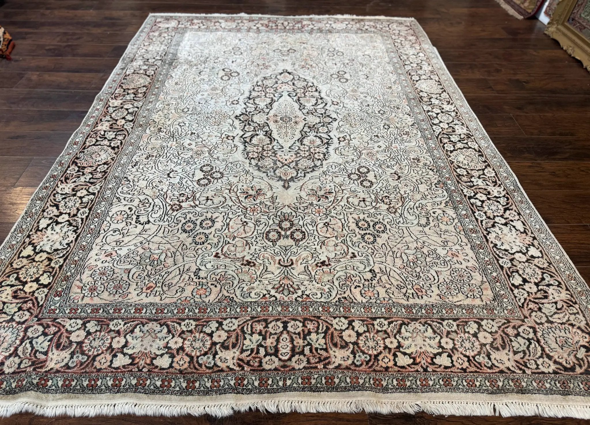 Silk Indian Kashmiri Rug 6x9 by Jewel Rugs