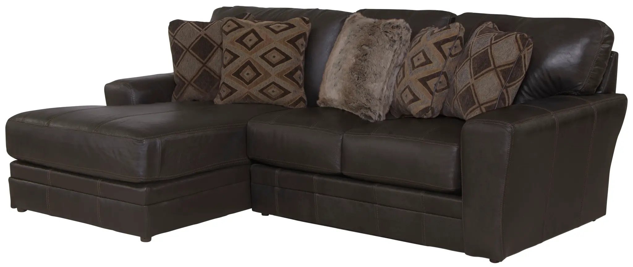 Denali - Italian Leather Match Sectional by Unique Piece Furniture