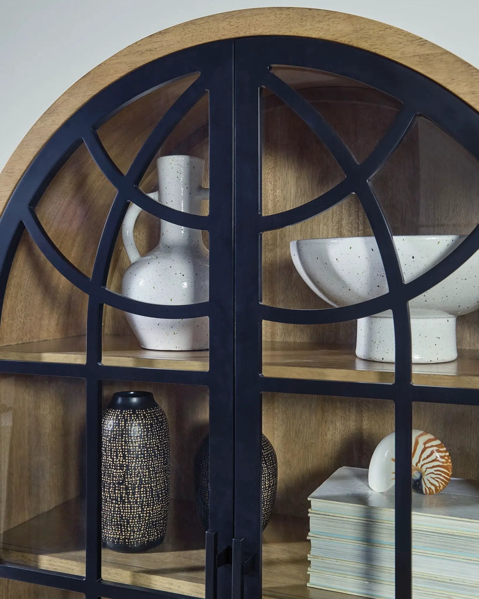 Gwenwich - Accent Cabinet - Natural / Black by Unique Piece Furniture
