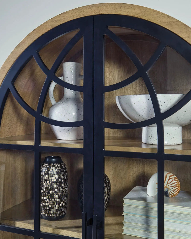 Gwenwich - Accent Cabinet - Natural / Black by Unique Piece Furniture