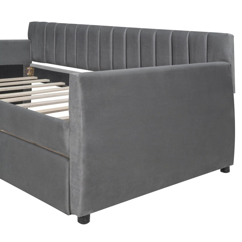 Upholstered Daybed With Slat Support by HouseOfZazla