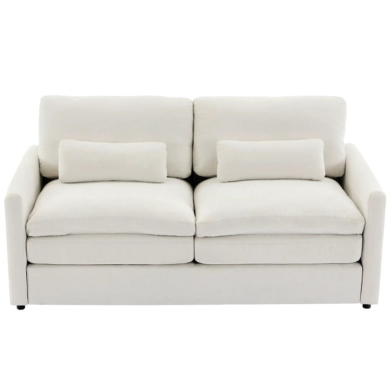 Cozy Upholstered Cushion Loveseat Sofa For Living Room by HouseOfZazla