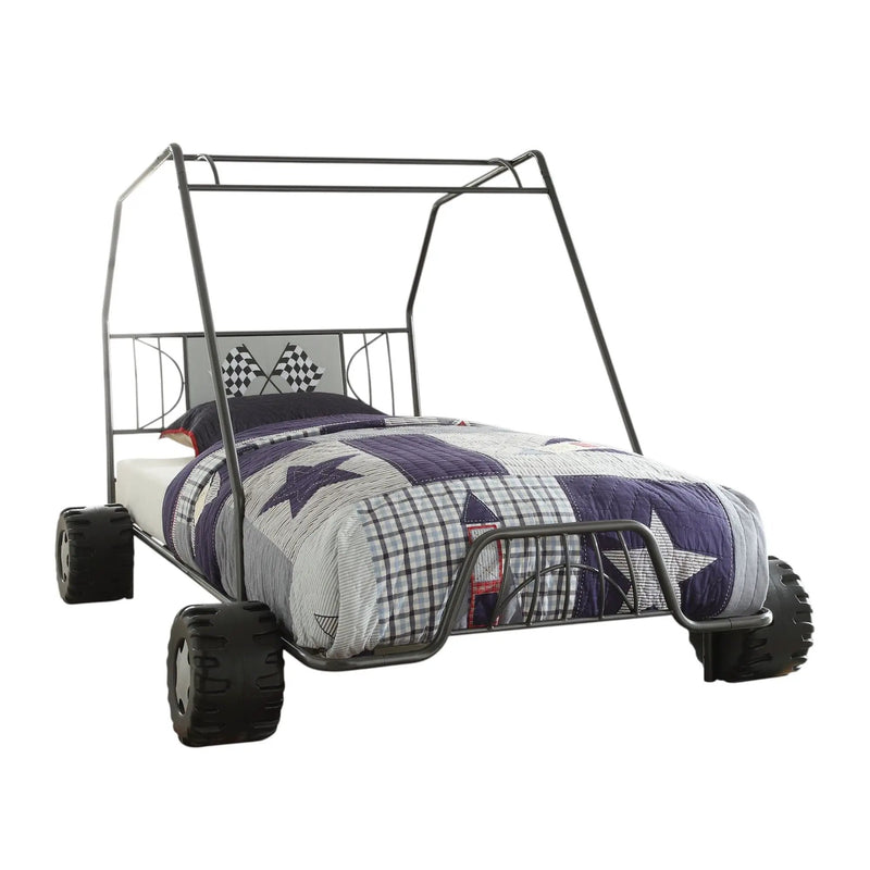 Xander - Twin Go Kart Bed - Gunmetal by Unique Piece Furniture