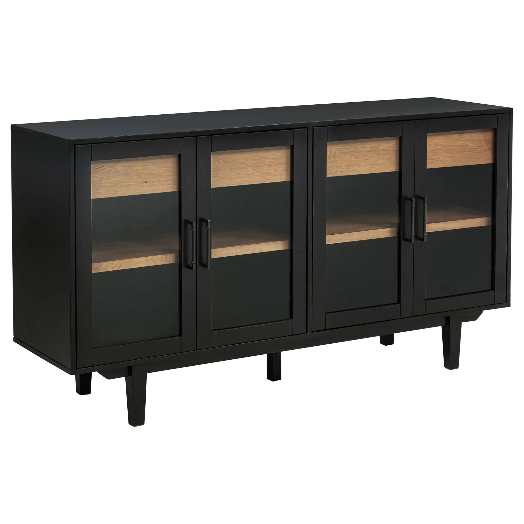 Middleton 4-door Sideboard Server with Dual Drawers Black by Unique Piece Furniture