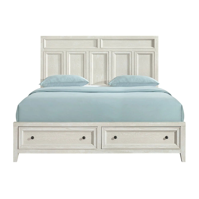 Storage Bed With Panel Headboard And Spacious Footboard Drawers by HouseOfZazla
