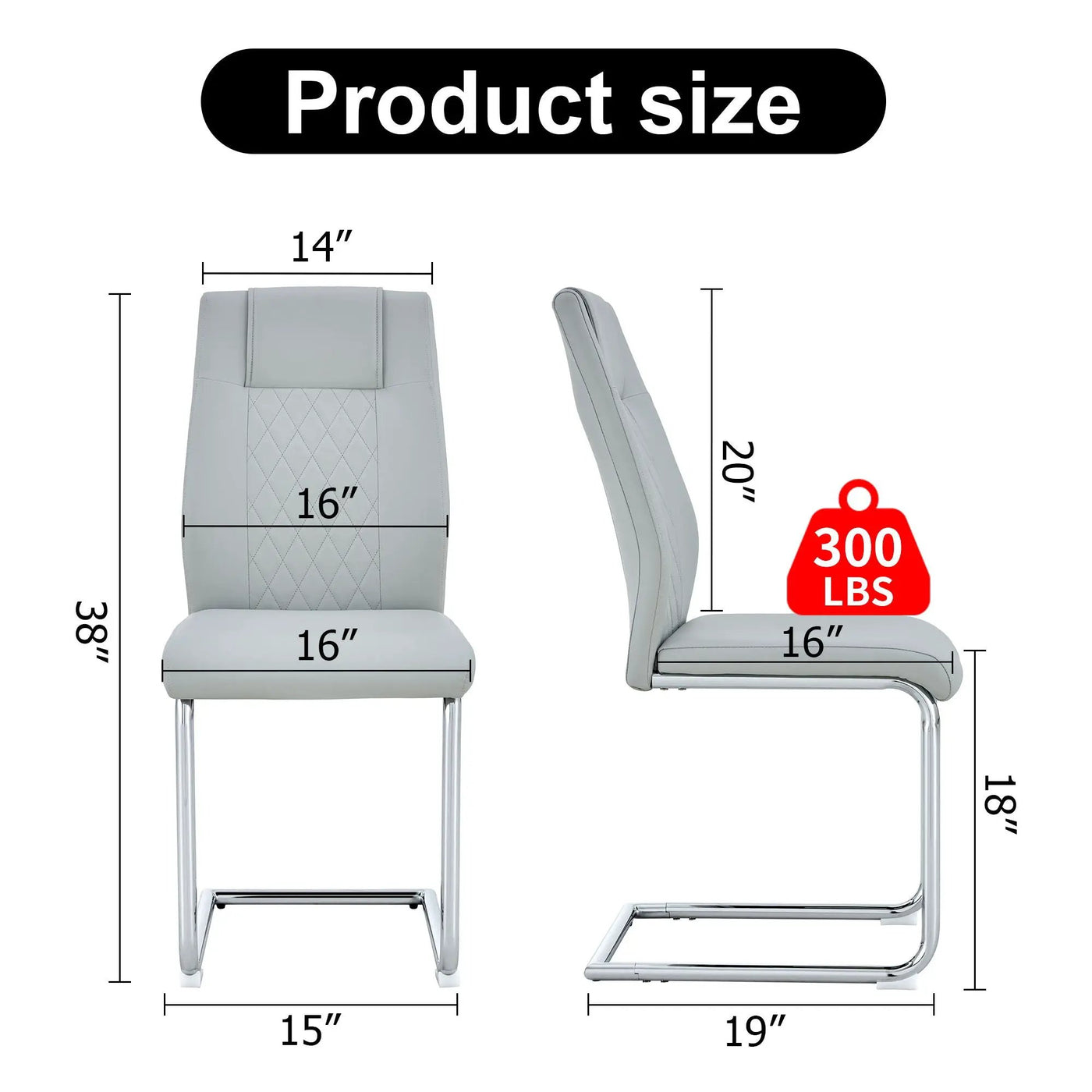 Modern Dining Chairs With Padded Seat, Metal Legs by Unique Piece Furniture