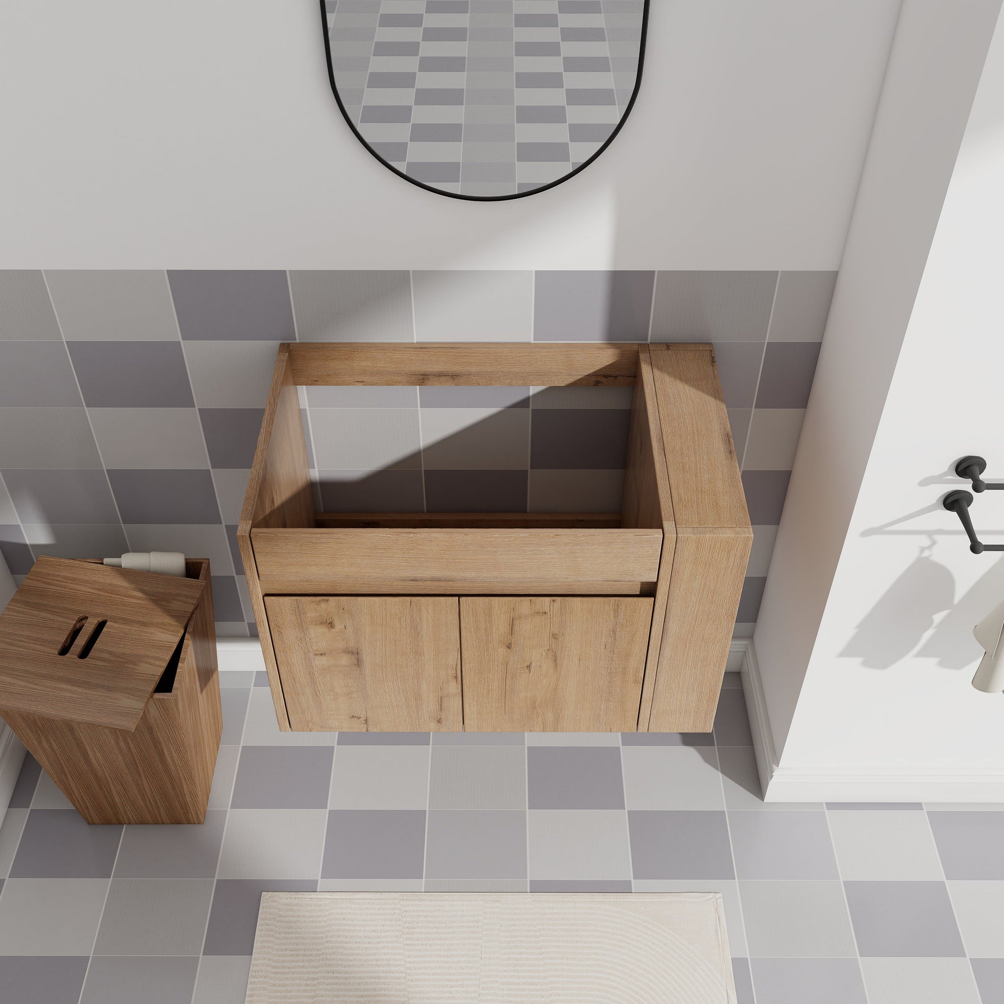 30 Inch Bathroom Vanity With Open Shelf by HouseOfZazla