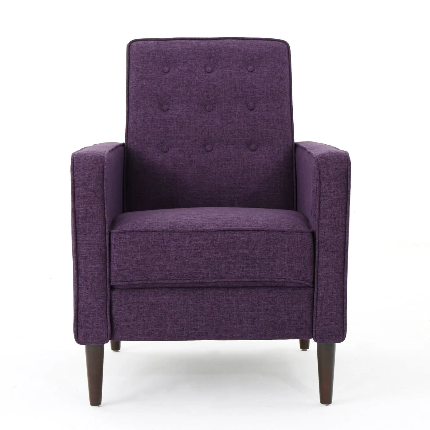 Mid-Century Modern Recliner With Button Tufted Waffle Stitch by Unique Piece Furniture