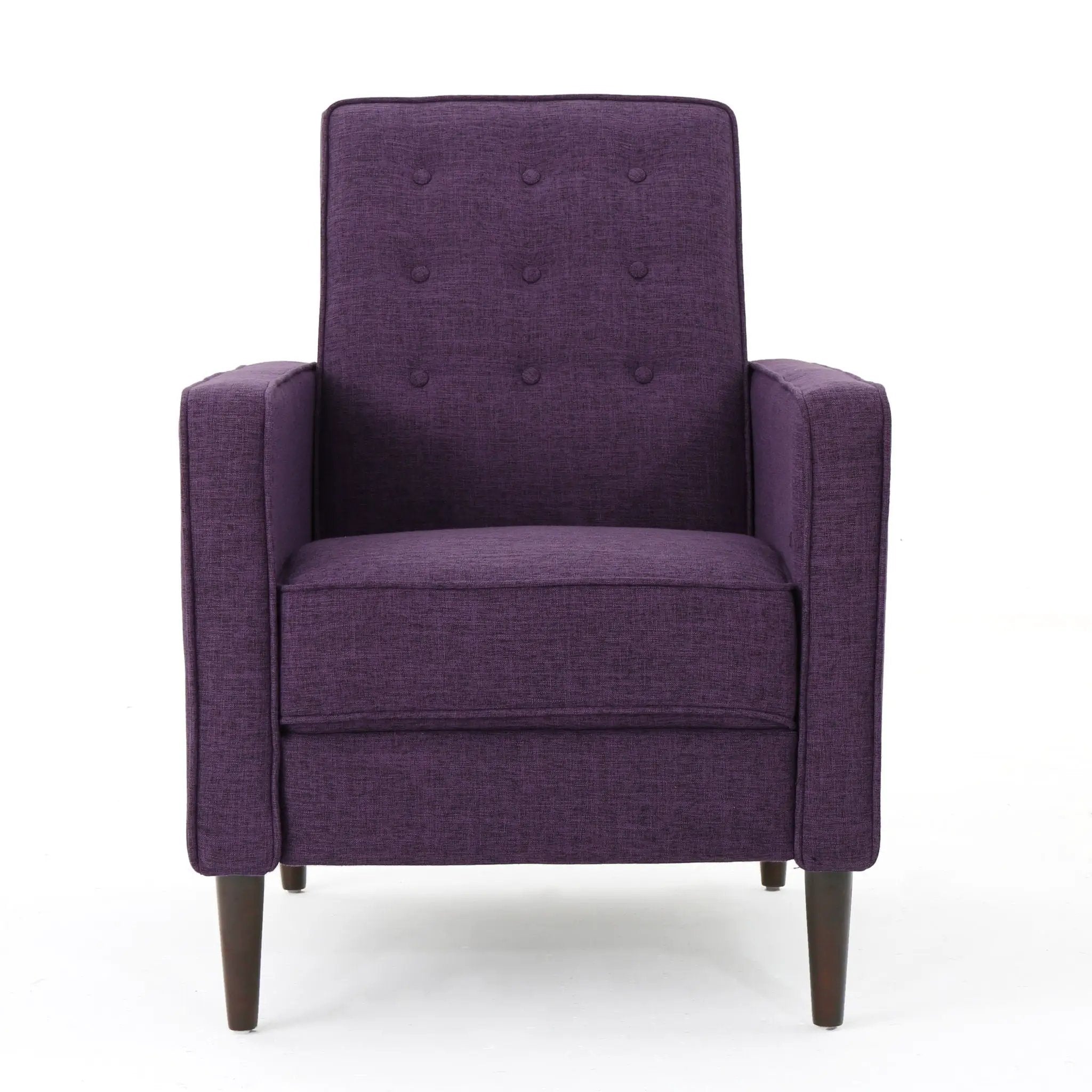 Mid-Century Modern Recliner With Button Tufted Waffle Stitch by HouseOfZazla