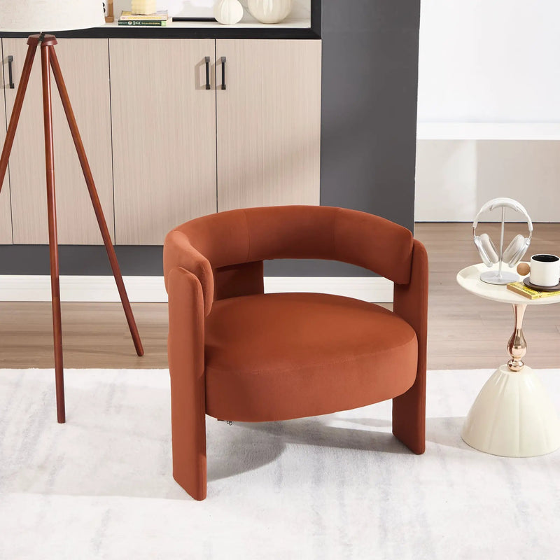 Accent Chair for Living Room, Velvet Comfy Single Sofa Chair by HouseOfZazla