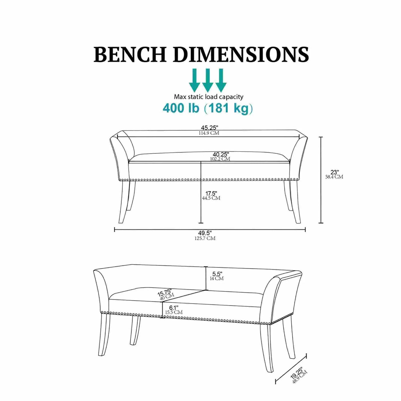 Welburn - Upholstered Bench by Unique Piece Furniture