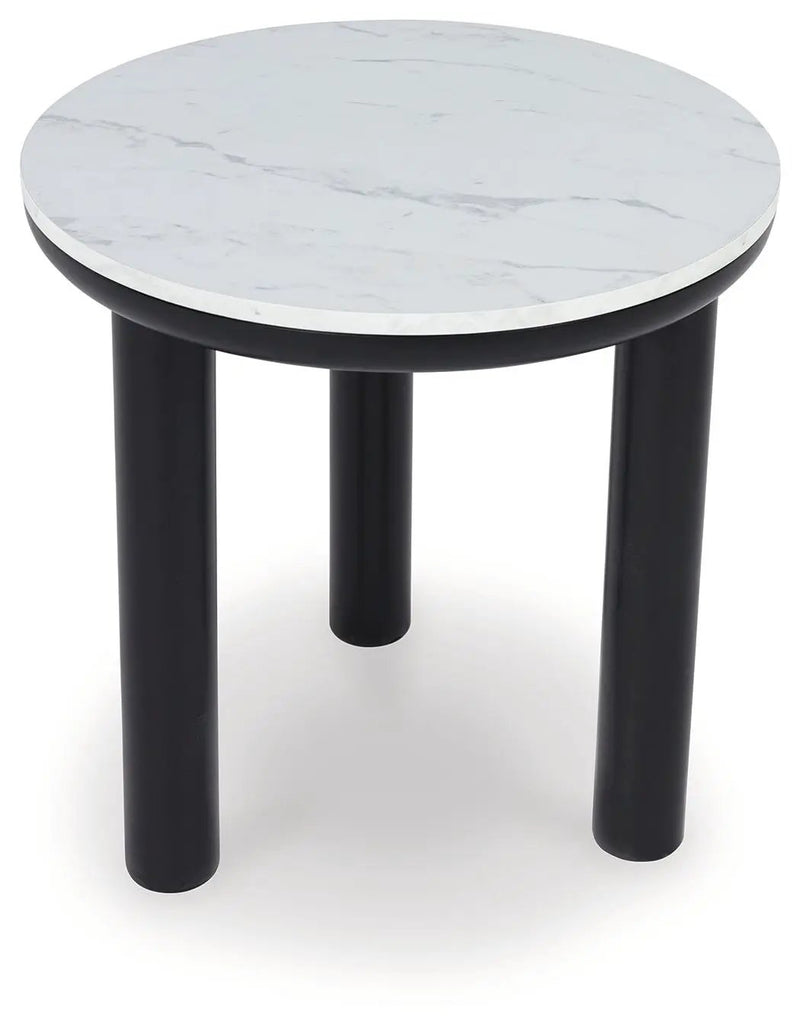 Xandrum - Occasional Table Set (Set of 3) - Black / White by Unique Piece Furniture