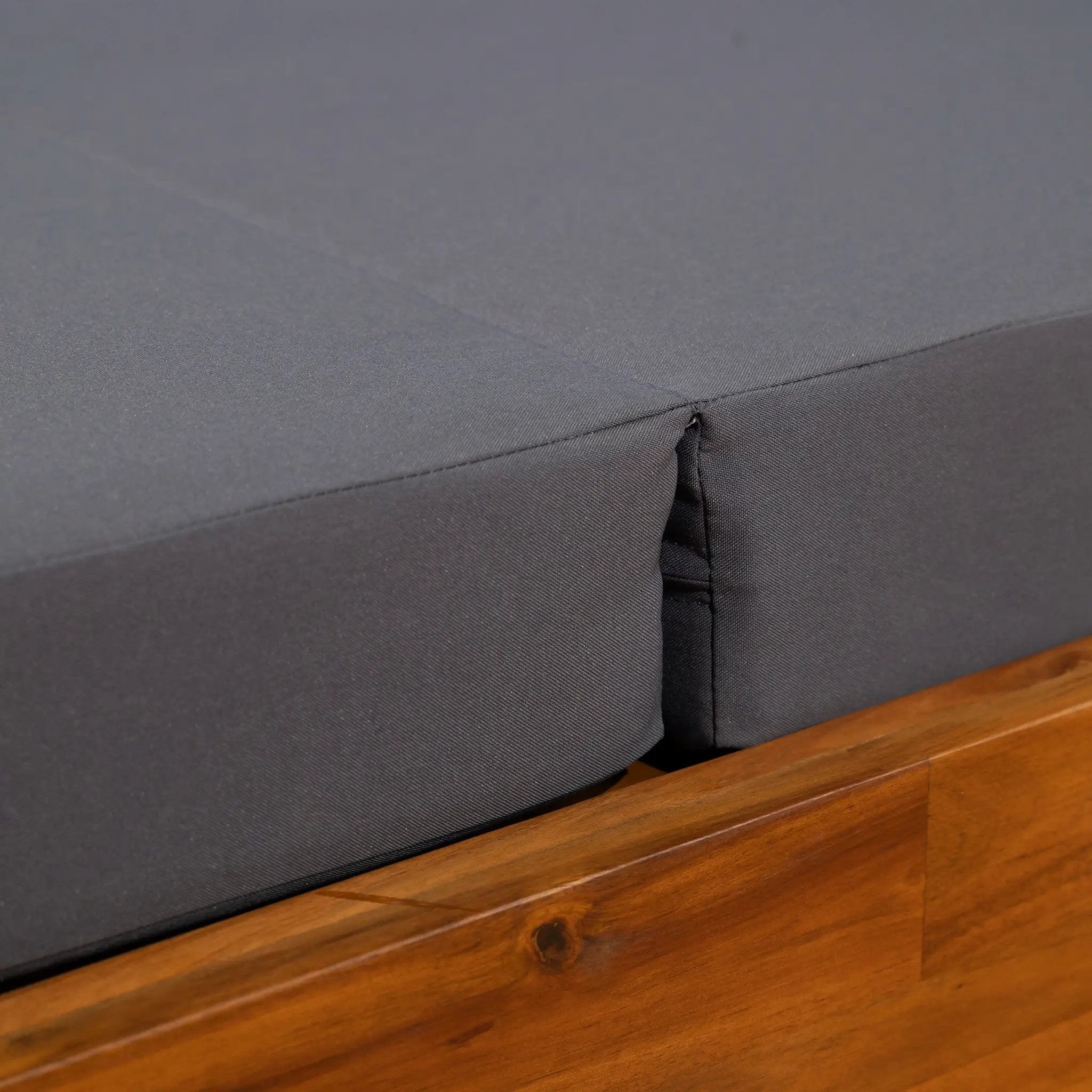 Gray Broadway Ian Chaise Lounge Cushion (Triple Folds) by HouseOfZazla