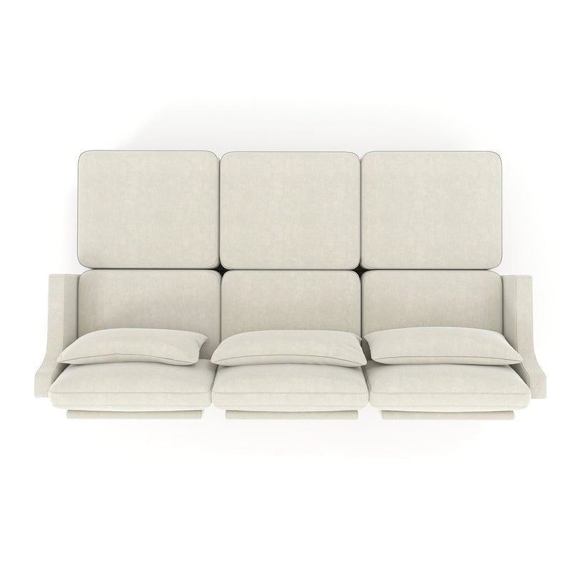Stylish Sofa With Ottoman And Lumbar Pillows, Ergonomic Design by HouseOfZazla