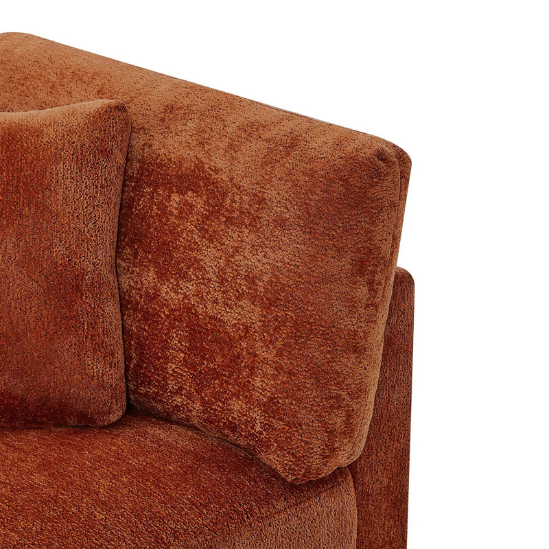 83.50" Modern Flared Arms Sofa (Caramel) by HouseOfZazla
