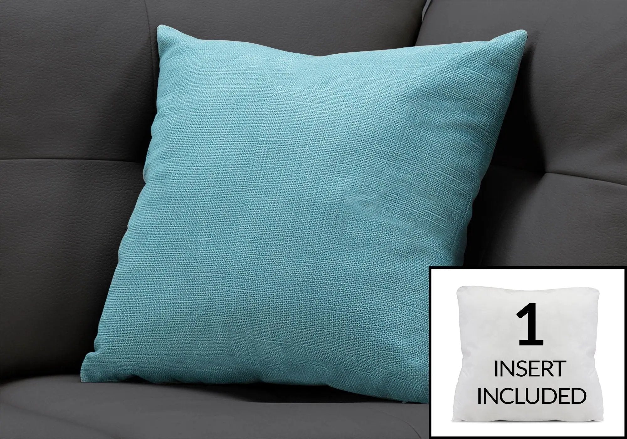 Pillow Square, Insert Included, Decorative Throw, Hypoallergenic by Unique Piece Furniture