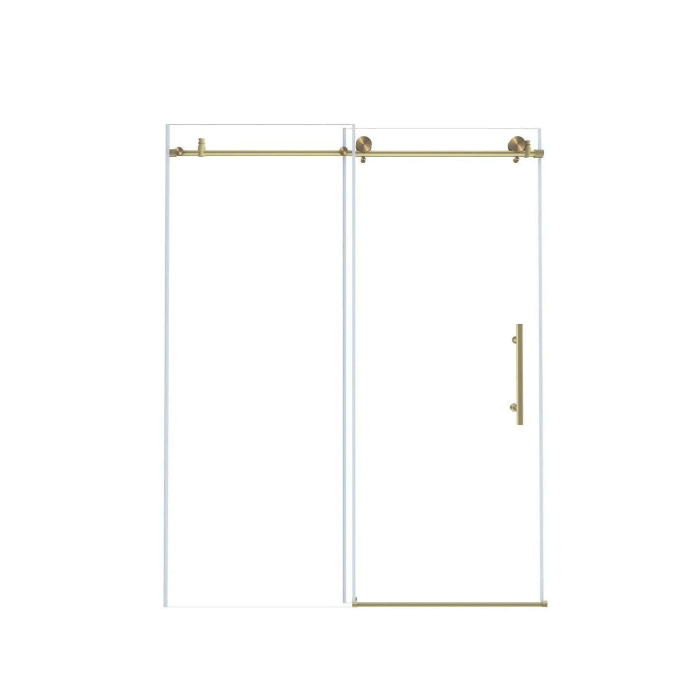 Frameless Shower Door, Smooth Sliding Tracks by HouseOfZazla