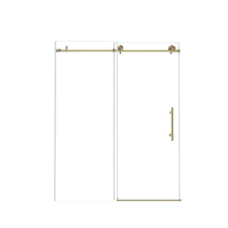 Frameless Shower Door, Smooth Sliding Tracks by HouseOfZazla