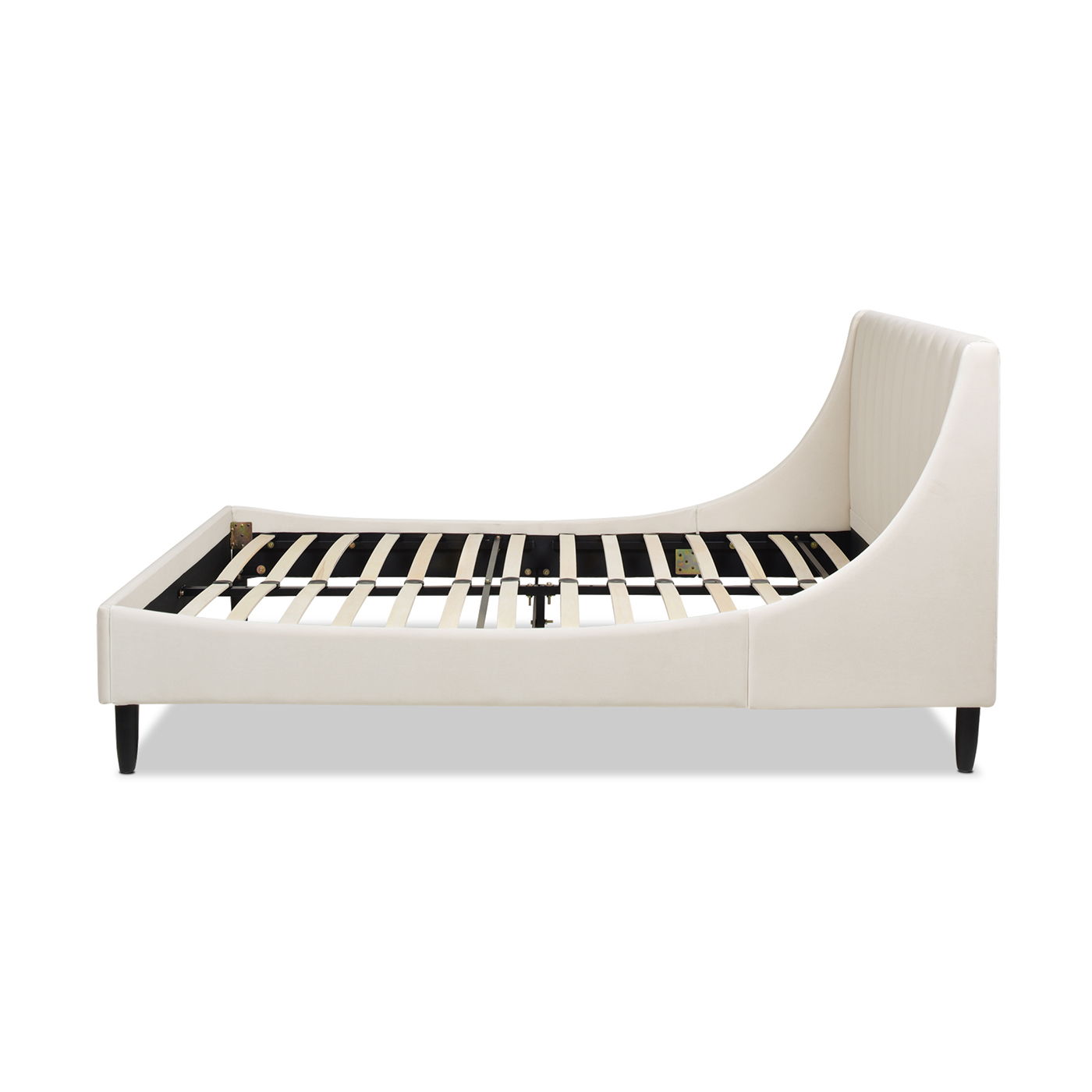 Aspen - Vertical Tufted Modern Headboard Platform Bed Set by HouseOfZazla