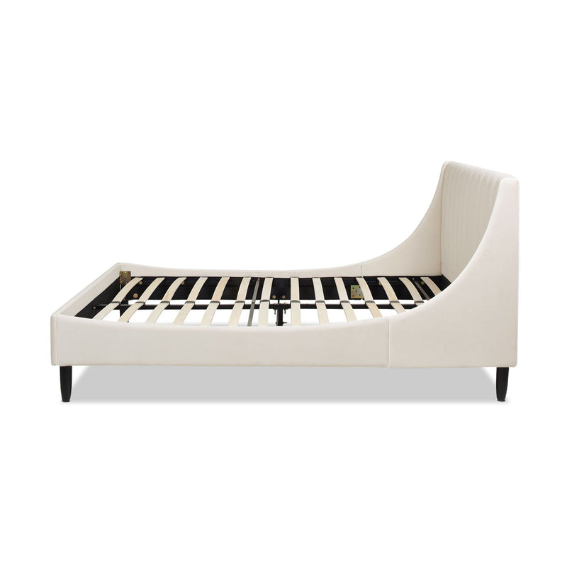 Aspen - Vertical Tufted Modern Headboard Platform Bed Set by HouseOfZazla