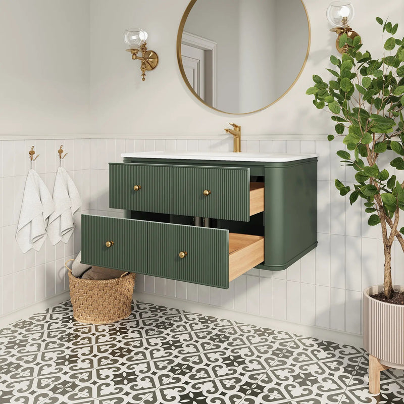 36" Wall Mounted & Floating Single Vanity by HouseOfZazla