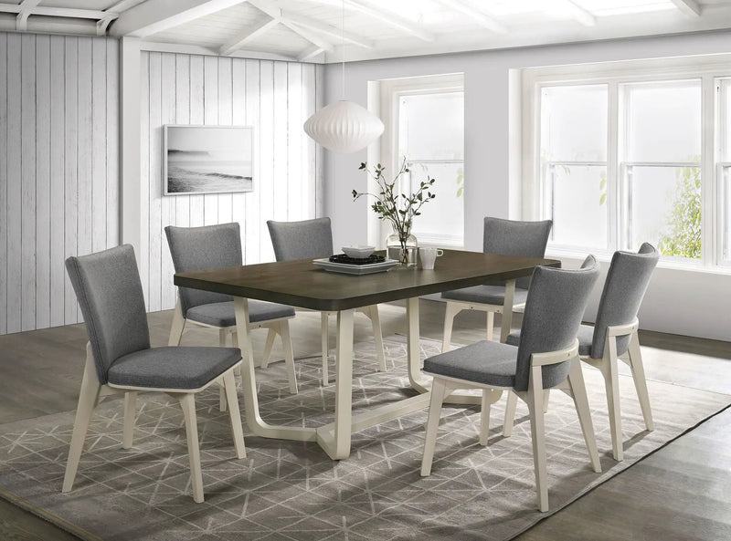 Biloxi 7-piece 71-inch Rectangular Dining Set Greyish Brown by Unique Piece Furniture