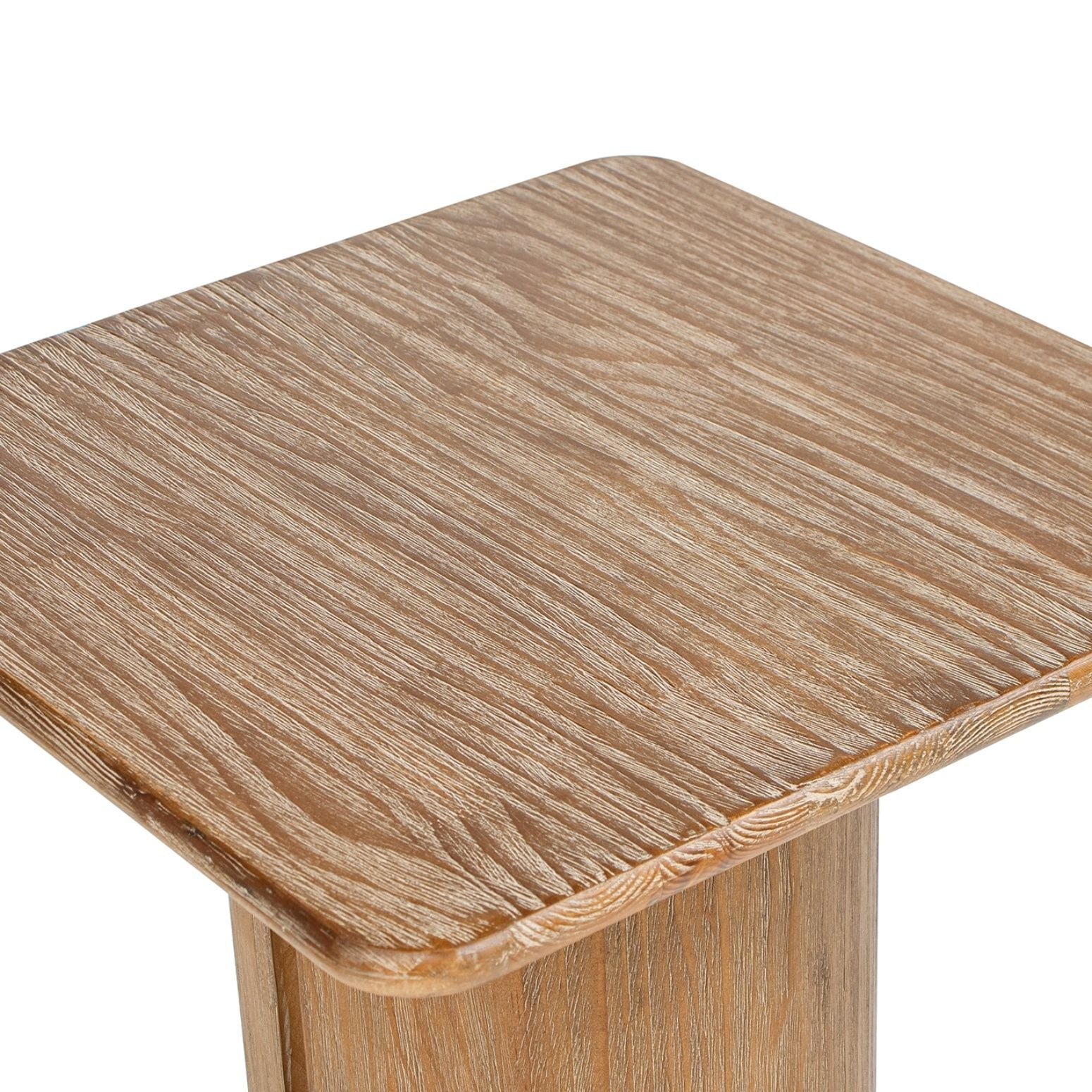 Sonoma - Square Pedestal Side Table - Antique Brown by HouseOfZazla