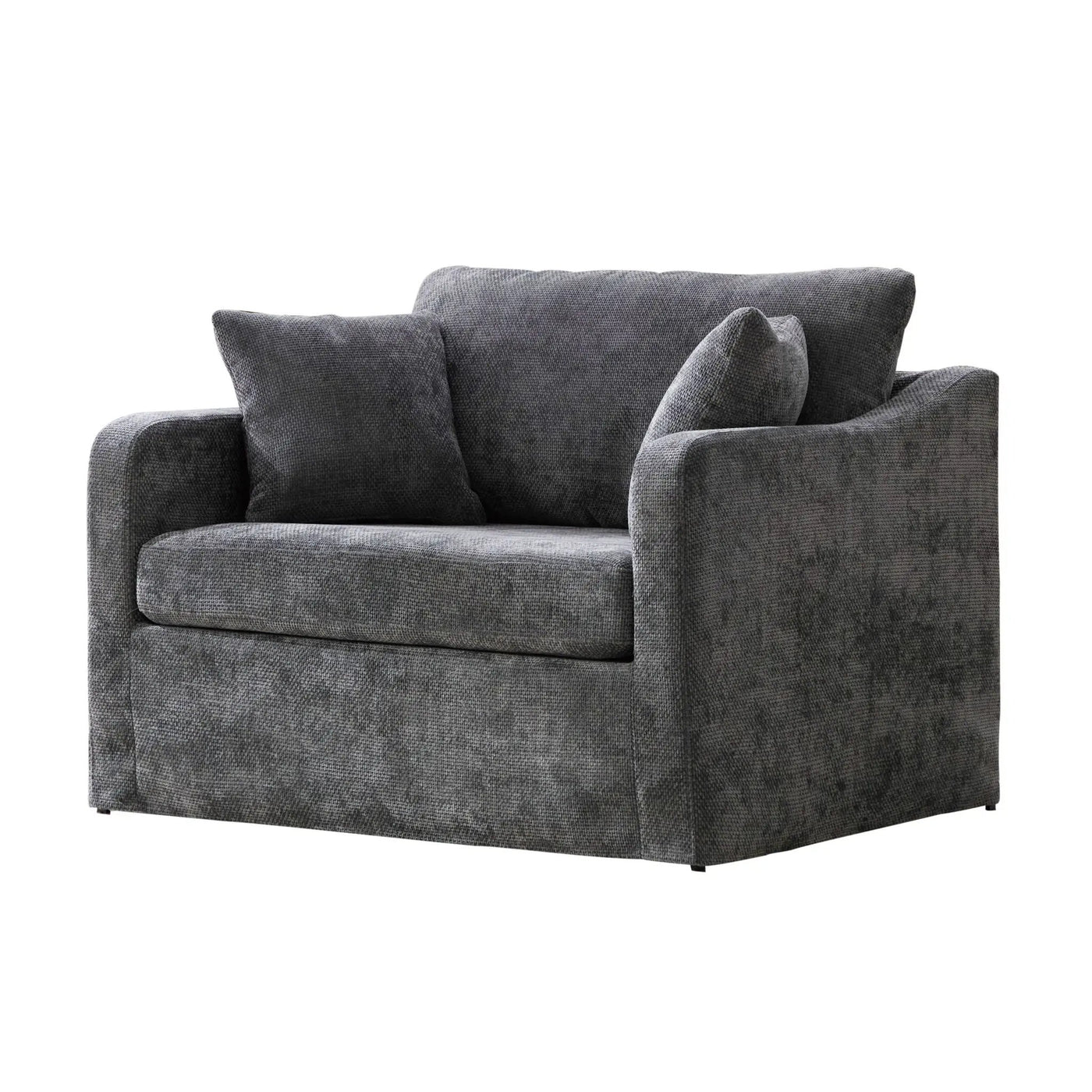 Farmhouse Accent Chair With 2 Bolster Pillows by Unique Piece Furniture