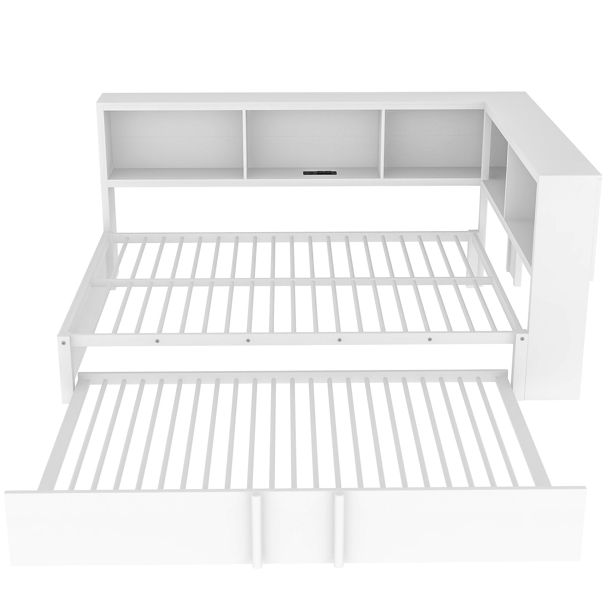 Daybed With Trundle, Storage Cabinets And USB Ports by HouseOfZazla