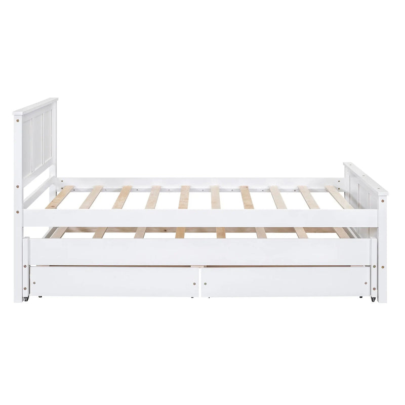 Platform Bed With Trundle And Drawers by Unique Piece Furniture