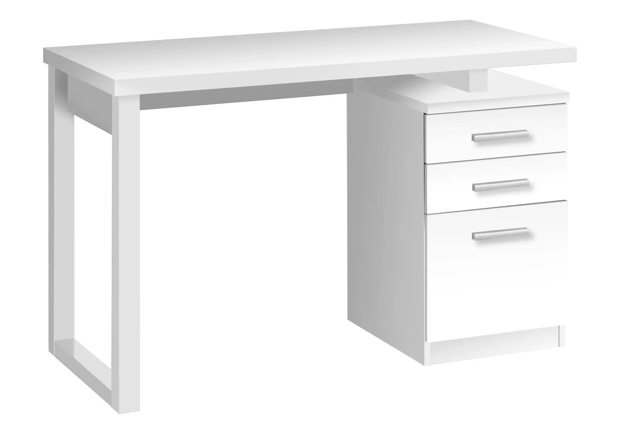 Computer Desk For Home Office Laptop, Left, Right Set - Up, Storage Drawers by Unique Piece Furniture