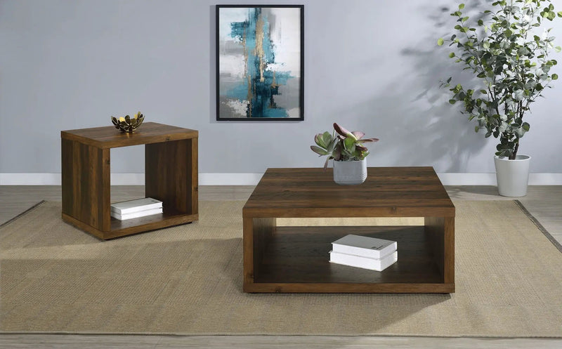 Frisco 2-piece Coffee and End Table Set Dark Pine by Unique Piece Furniture