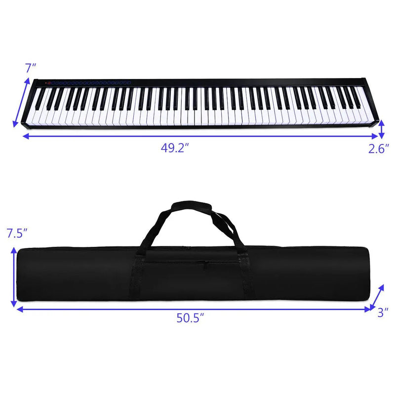 88-Key Portable Electronic Piano with Voice Function by DirectDeals