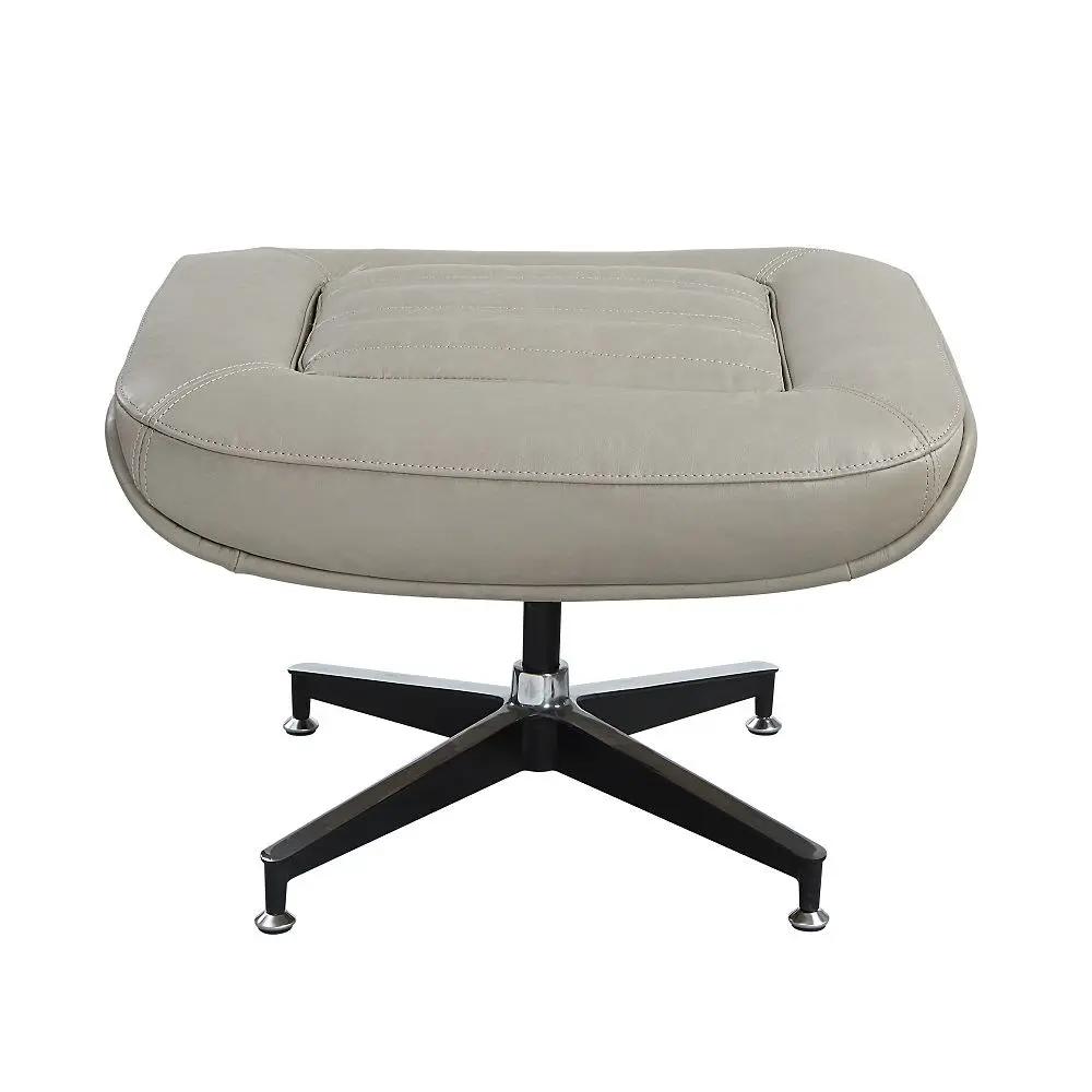 Piran - Ottoman - Twilight Top Grain Leather by Unique Piece Furniture