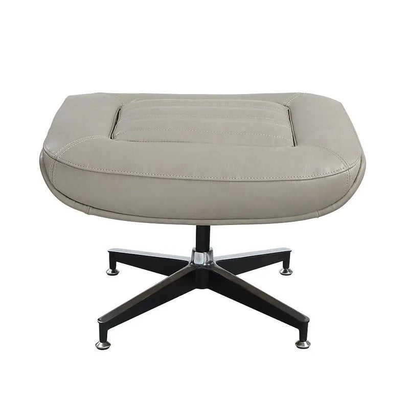 Piran - Ottoman - Twilight Top Grain Leather by Unique Piece Furniture