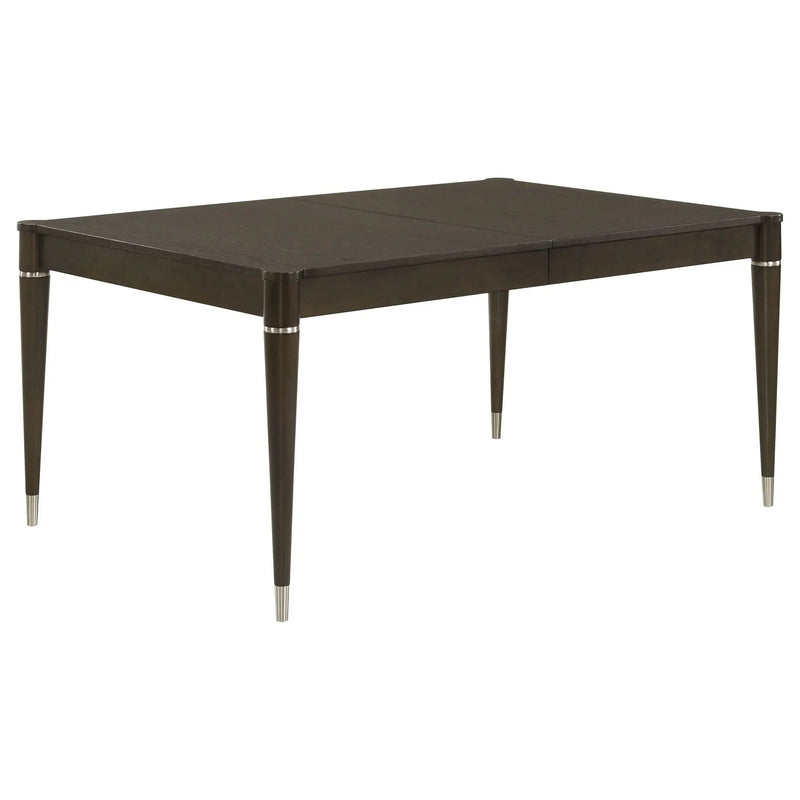 Blakely - Leaf Dining Table With Tapered Legs Accents - Ash Brown by HouseOfZazla