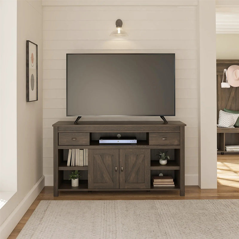 Farmington - TV Stand For TVs Up To 60" - Oak by Unique Piece Furniture