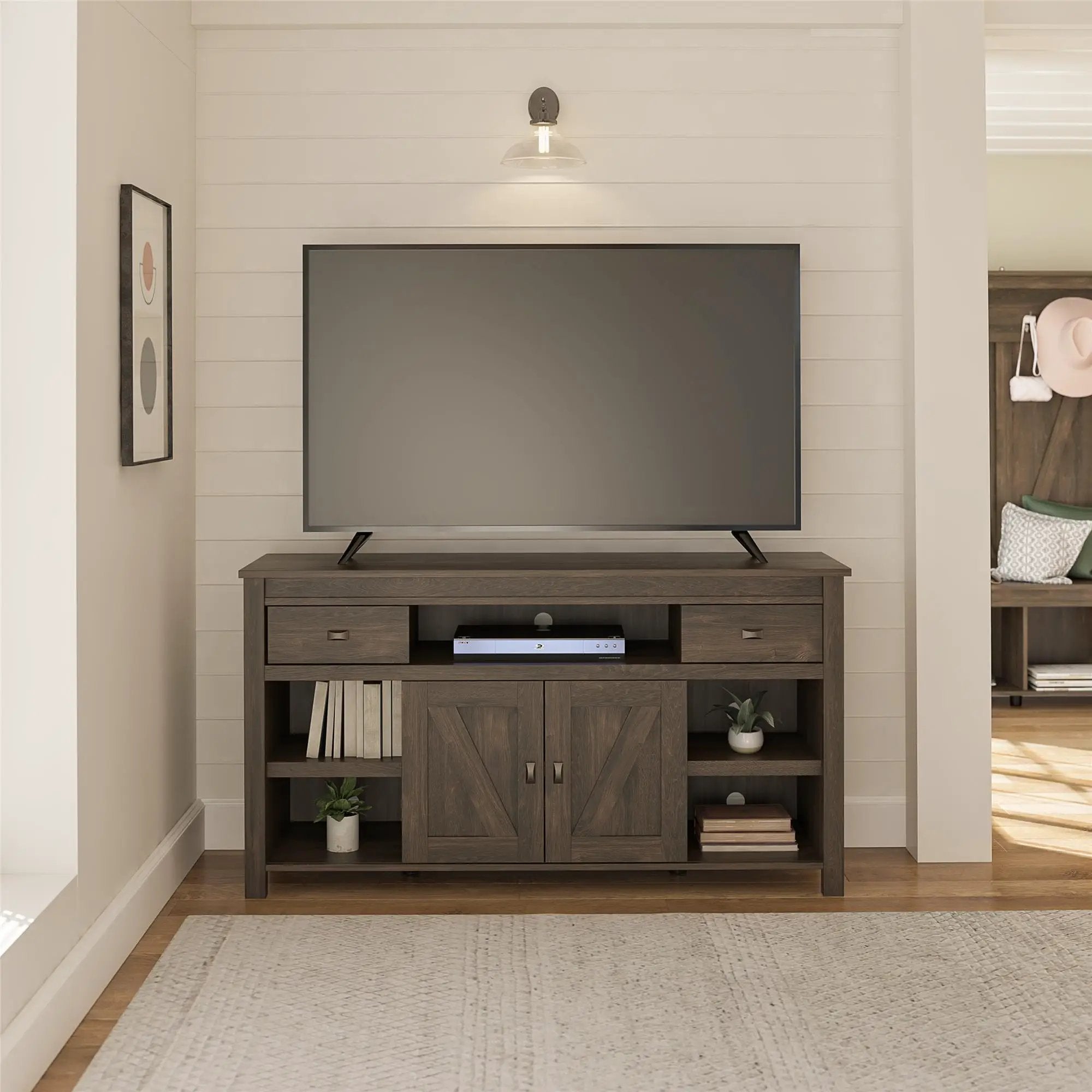 Farmington - TV Stand For TVs Up To 60" - Oak by HouseOfZazla