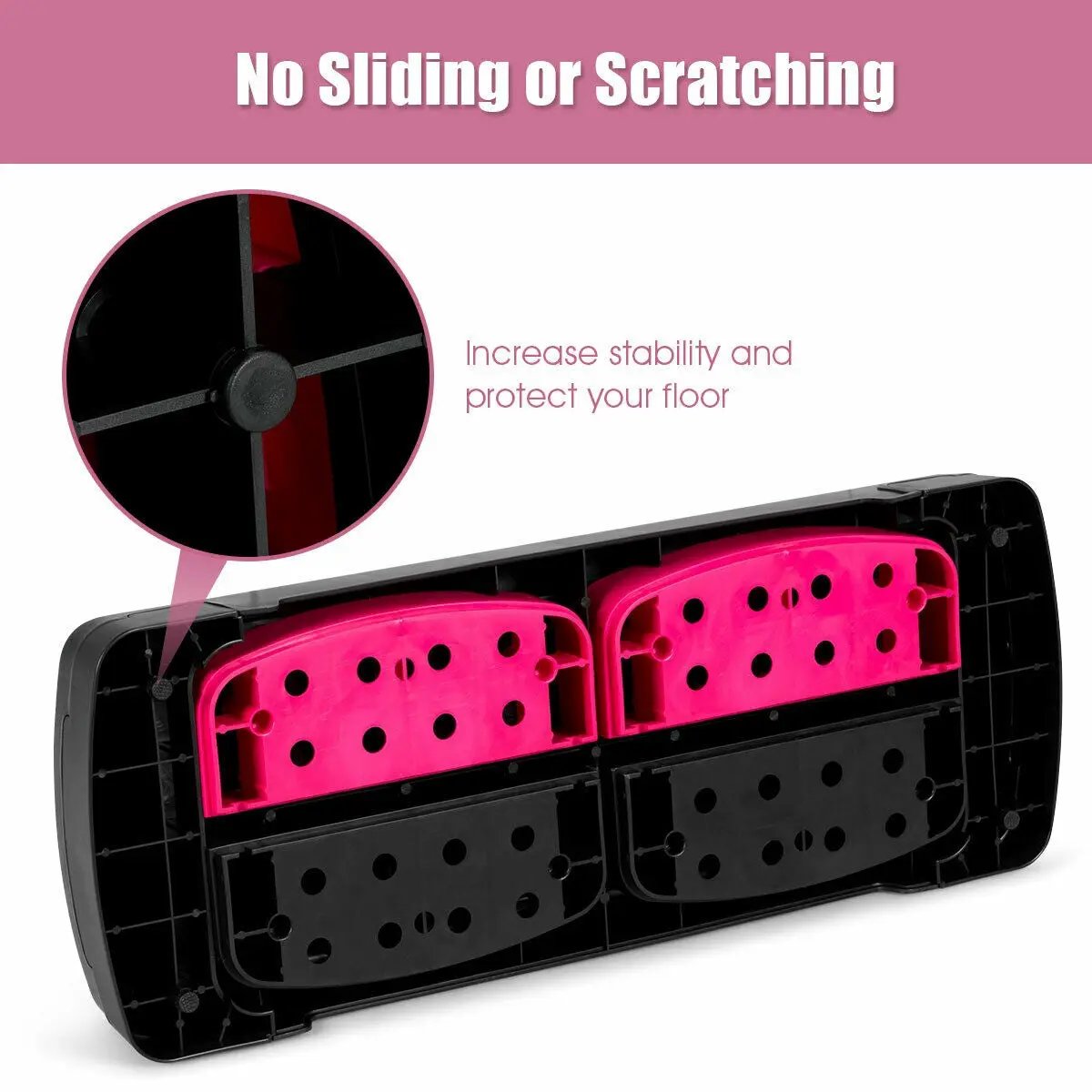 31 Inch Adjustable Exercise Aerobic Stepper with Non-Slip Pads by DirectDeals