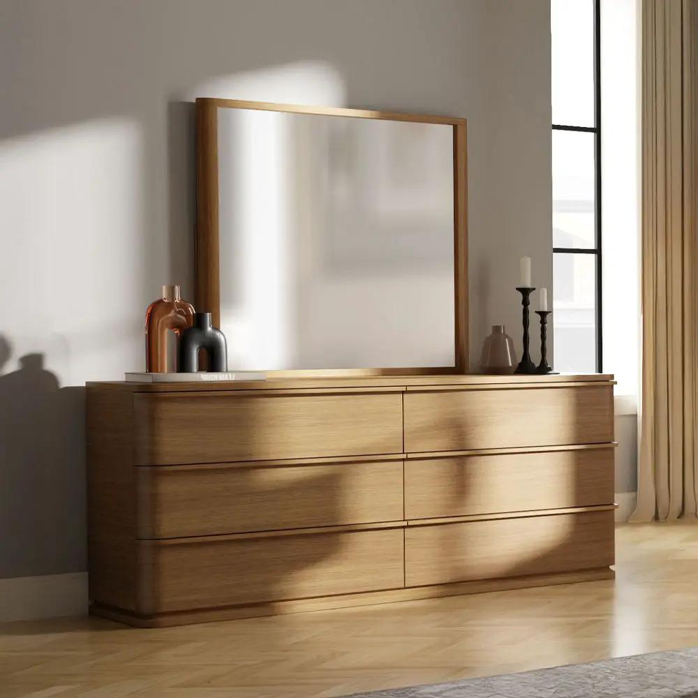 Zoey - Mirror - Oak by Unique Piece Furniture